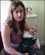 Carenza with mum Yvette