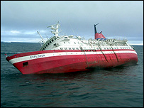 O navio Explorer (Foto: Paola Palavencino)