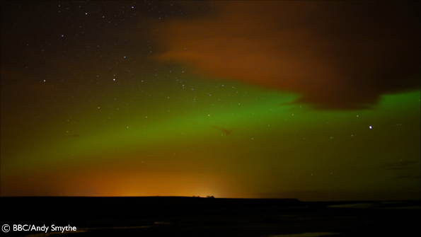 Northern Lights as seen from Berwick upon Tweed in January 2012