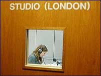 Karen in the recording studio 