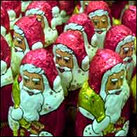 chocolate santas
