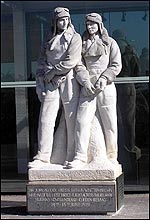 The statue at Heathrow Airport