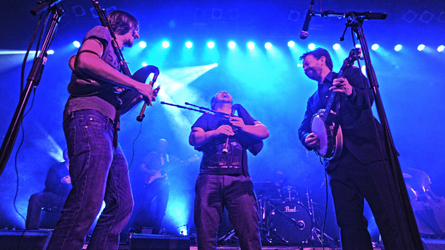 The Treacherous Orchestra live at the ABC, Glasgow. Photo by Louis Decarlo.