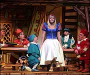 Suzanne Shaw as Snow White with the dwarfs