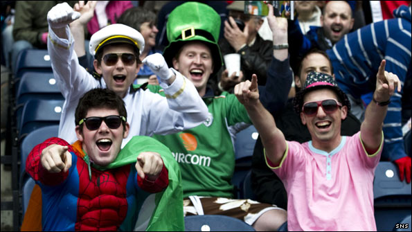Fans enjoy at day out at Murrayfield