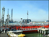 تاسياست انتقال نفت ايران در ساحل دريای خزر