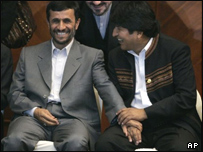 Ahmedinejad ve Morales