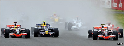 صحنه آغاز گراندپری بریتانیا