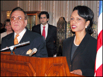 کونڈولیزا رائس، خورشید محمود قصوری 