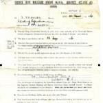 Order for release from navel service 12th of March 1946