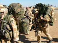 Troops on the move