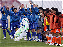 بازیکنان استقلال تهران و برق شیراز