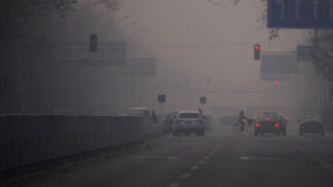 北京大雾中空气严重污染