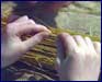 Image of a person weaving