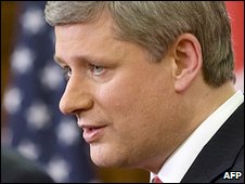 El primer ministro canadiense Stephen Harper