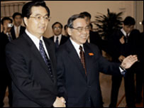 Chủ tịch Hồ Cẩm Đào và Thủ tướng Phan Văn Khải