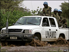 دورية لقوات اليوناميد في دارفور