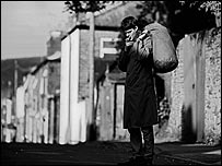 Sam Riley as Ian Curtis in Control