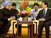 मनमोहन सिंह और हू जिंताओ