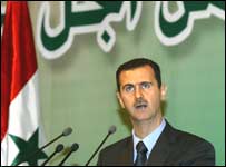 O presidente da Síria, Bashar Al-Assad