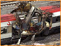 میڈرڈ ریلوے میں تباہ کن دھماکے