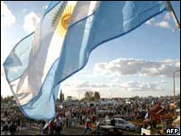 Protesto de produtores rurais argentinos em Gualeguaychú