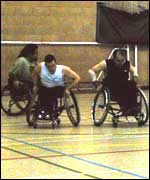 Some of the Coventry Crusaders players in action