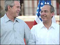 George Bush şi Felipe Calderon