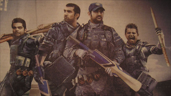 Several Indian players have been depicted as warriors