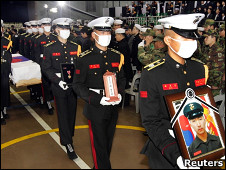 Похороны морпехов в Сеуле