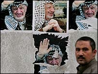 Cartazes com imagem de Yasser Arafat