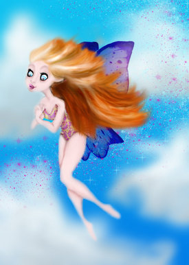 Fairy in flight