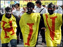 Biểu tình chống Aids ở Ấn Độ