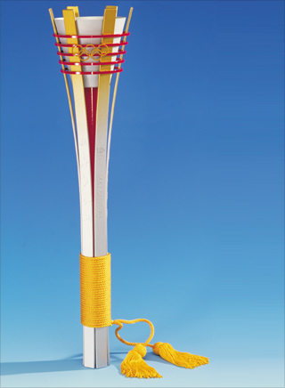 Photo: The torch design for the 1998 Winter Games