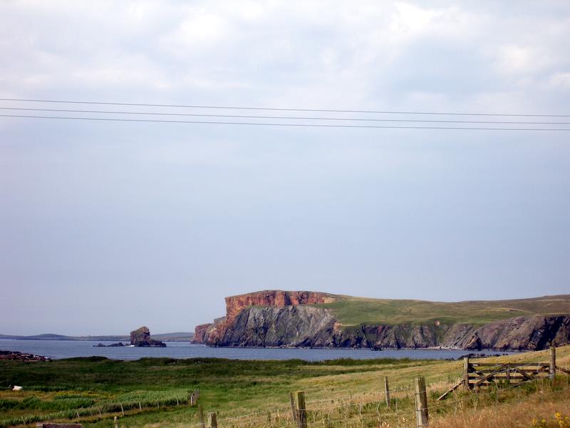 Cliffs in the North - not sure of the name of them though.