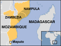 Mapa de Moçambique