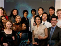 国际学生大奖评选的优胜者