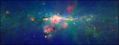 Via Láctea. Foto: NASA/JPL-Caltech/Potsdam University