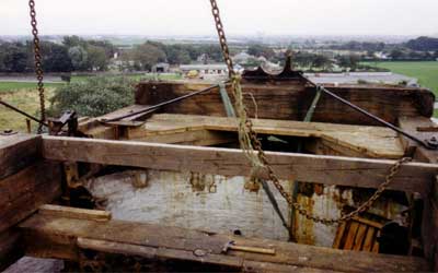 The windmill's machinery