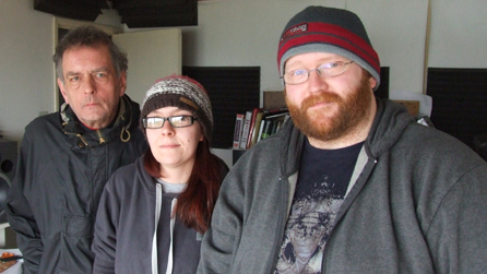 Geraint Jarman, Kerry Walters a Gronw Roberts (Cofi Bach a Tew Shady) 