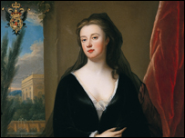 Detail of portrait at Blenheim Palace