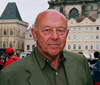 John Tusa in Prague during the making of this programme