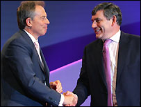 Tony Blair e Gordon Brown