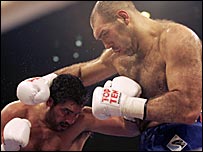 Valuev during his fight with Ruiz