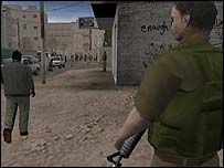 Bilgisayar oyununda Filistin sokakları