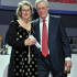 John Craven with the winner of Best Market, Clare Gerbrands from Stroud Famers' Market