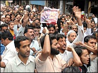 कश्मीर में विरोध प्रदर्शन (फ़ाइल फ़ोटो)