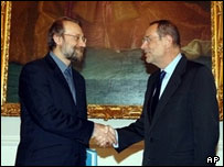 خاوير سولانا و علی لاريجانی