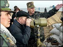 Леонід Кучма на Косі Тузлі