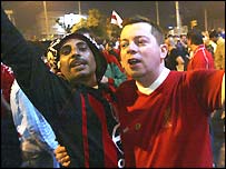 Liverpool ve Milanlı iki taraftar